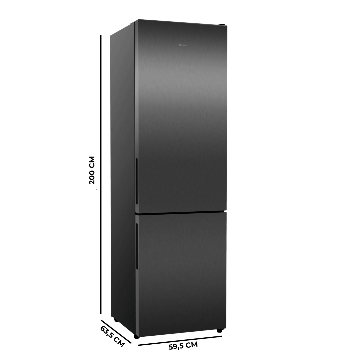 Cecotec Bolero CoolMarket Combi 356i Frigorífico 356L Dark D
