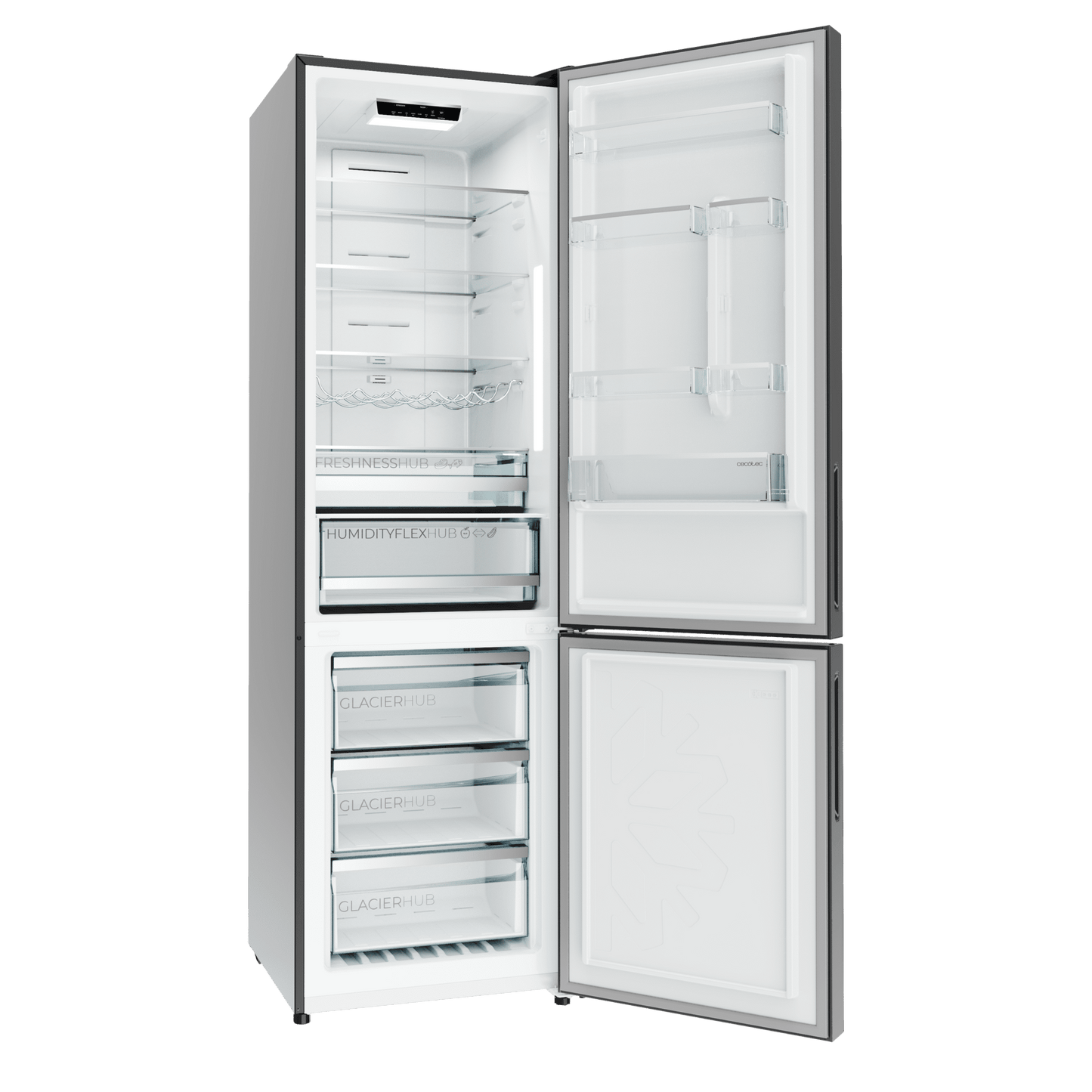 Cecotec Bolero CoolMarket Combi 356i Frigorífico 356L Dark D