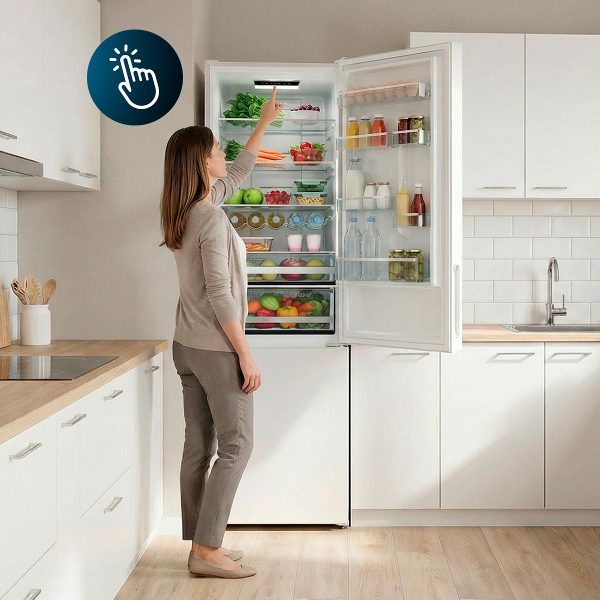 Cecotec Bolero CoolMarket Combi 356i Frigorífico 356L Dark D