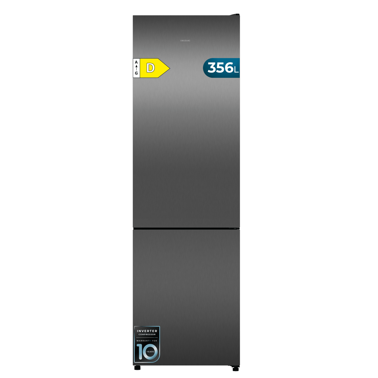 Cecotec Bolero CoolMarket Combi 356i Frigorífico 356L Dark D