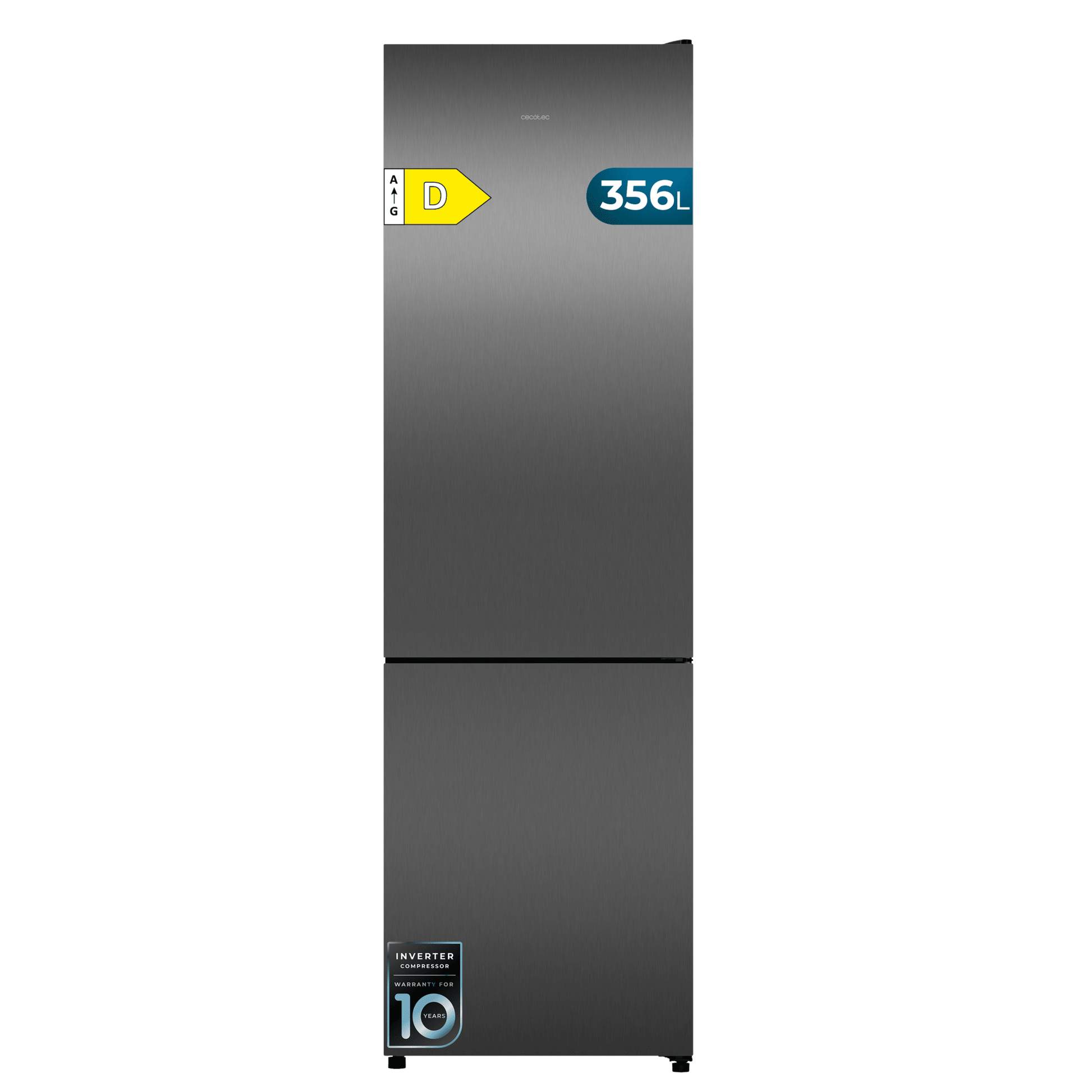 Cecotec Bolero CoolMarket Combi 356i Frigorífico 356L Dark D