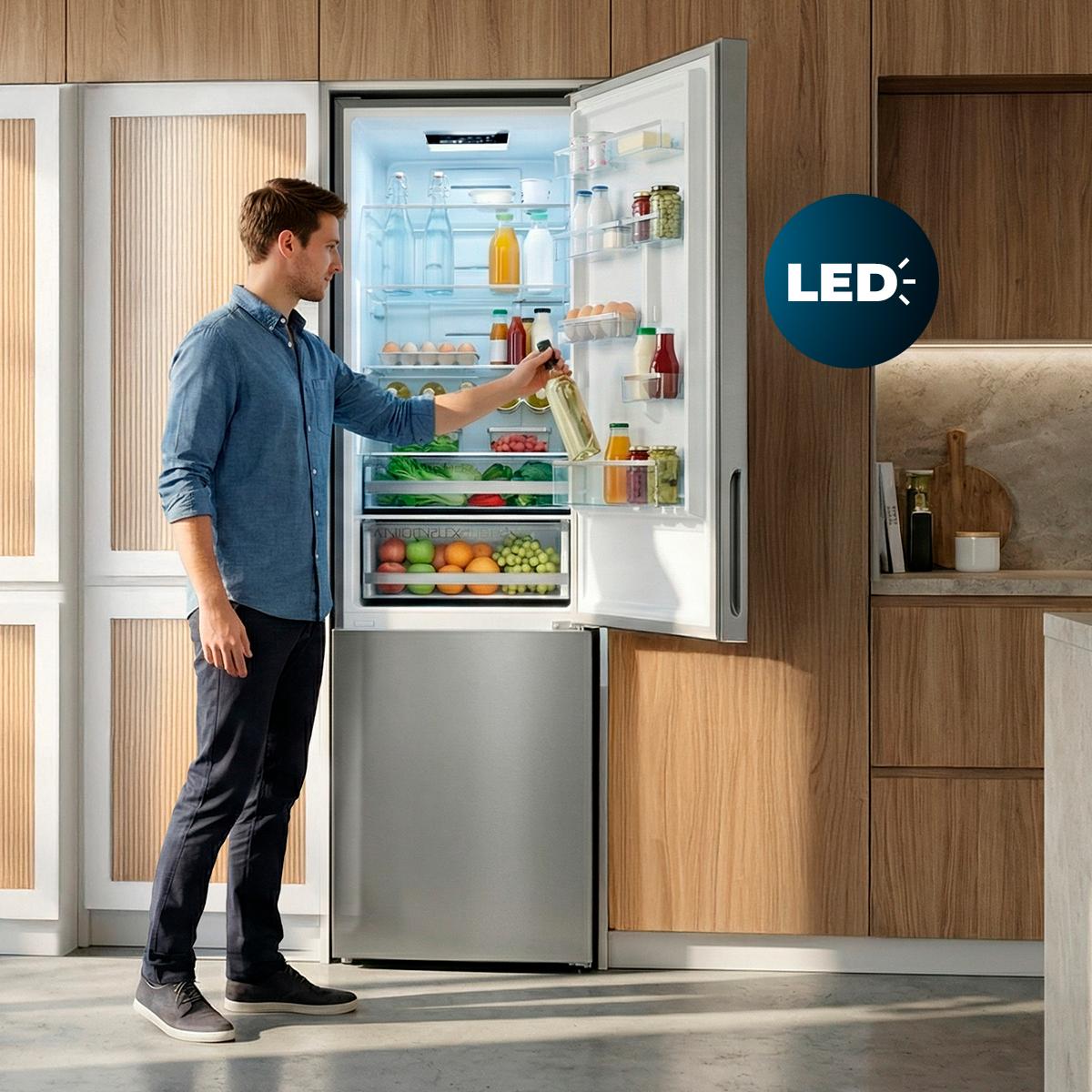 Cecotec Bolero CoolMarket Combi 356i Frigorífico Combi No Frost Dark