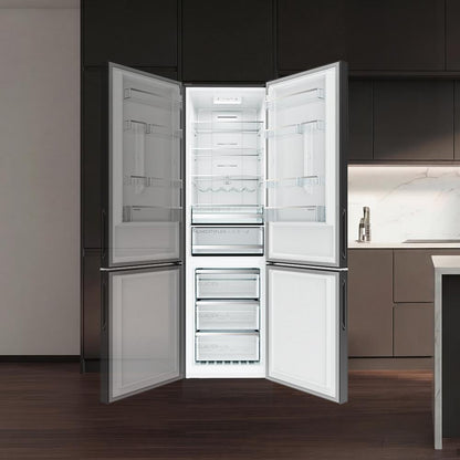 Cecotec Bolero CoolMarket Combi 356i Frigorífico Combi Cristal Gris 356 L