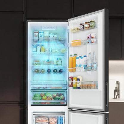 Cecotec Bolero CoolMarket Combi 356i Frigorífico Combi Cristal Gris 356 L