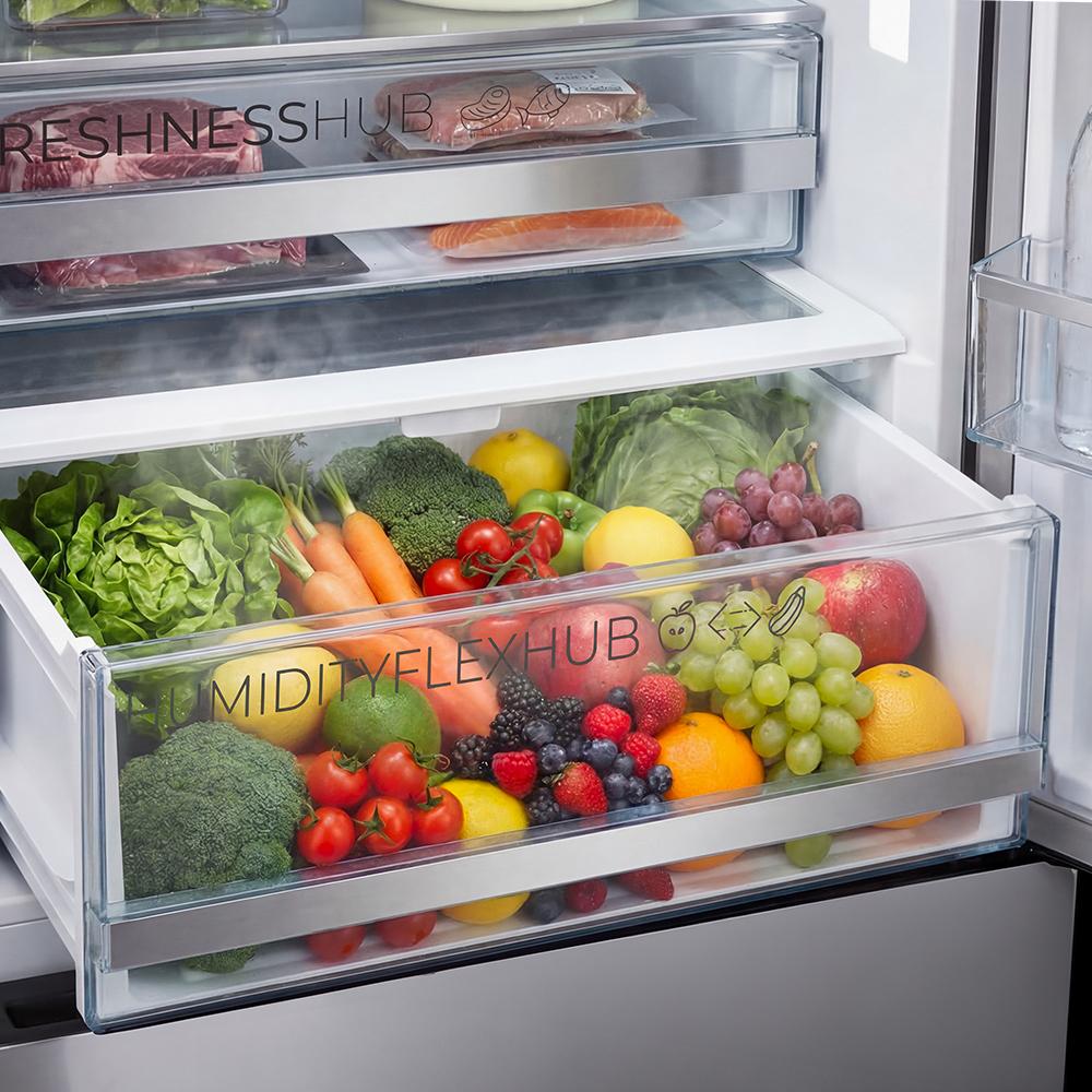 Cecotec Bolero CoolMarket Combi 356i Frigorífico Combi Cristal Gris 356 L