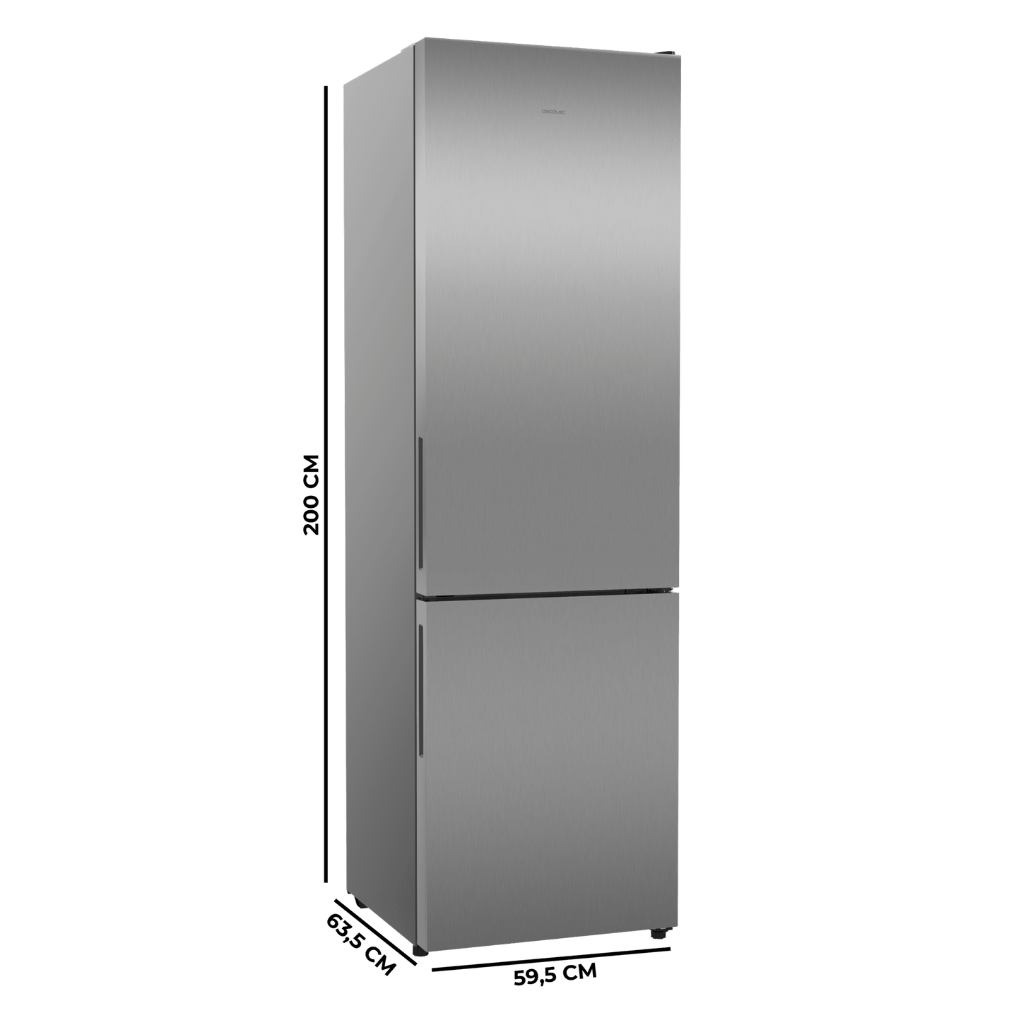 Cecotec Bolero CoolMarket Combi 356i Inox D Frigorífico Combi 356L