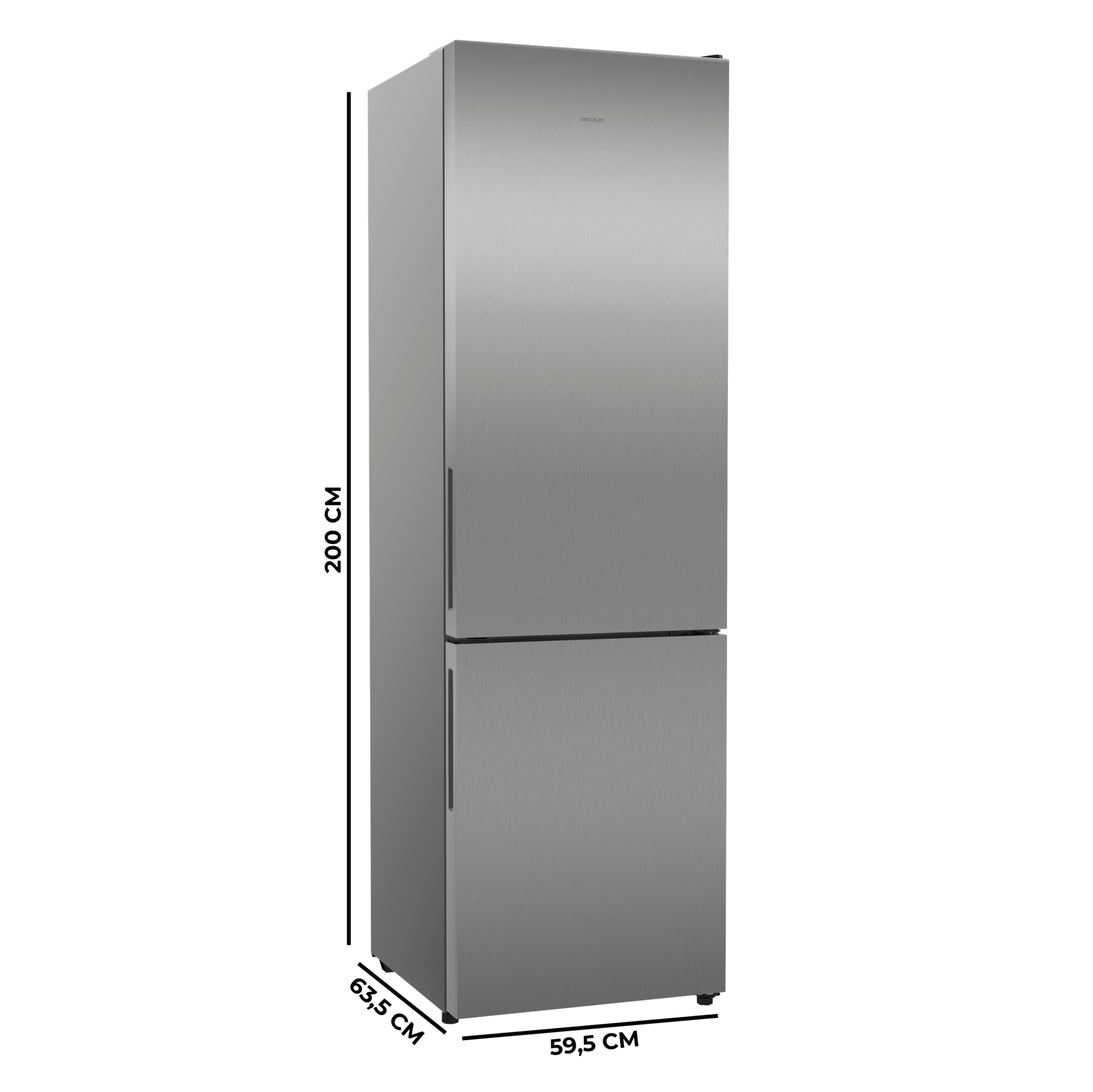 Cecotec Bolero CoolMarket Combi 356i Inox D Frigorífico Combi 356L