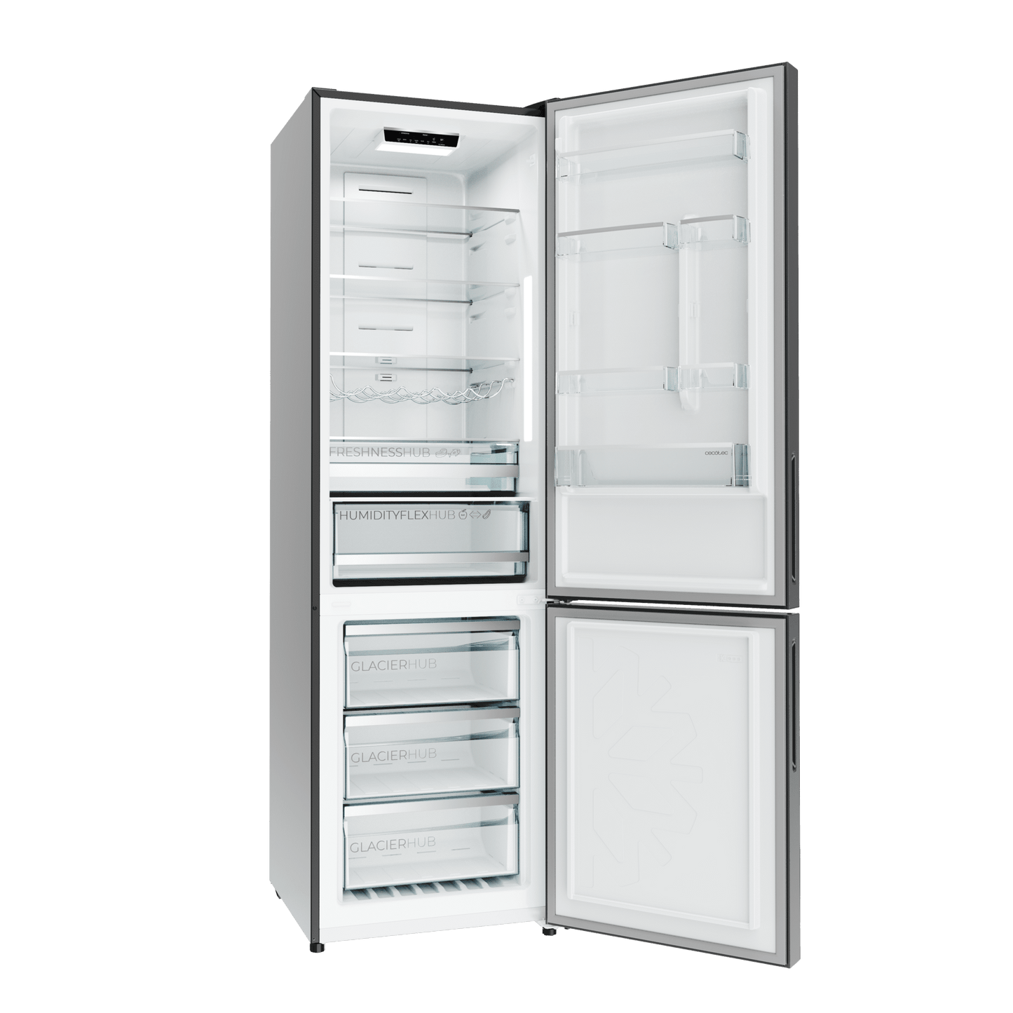 Cecotec Bolero CoolMarket Combi 356i Inox D Frigorífico Combi 356L