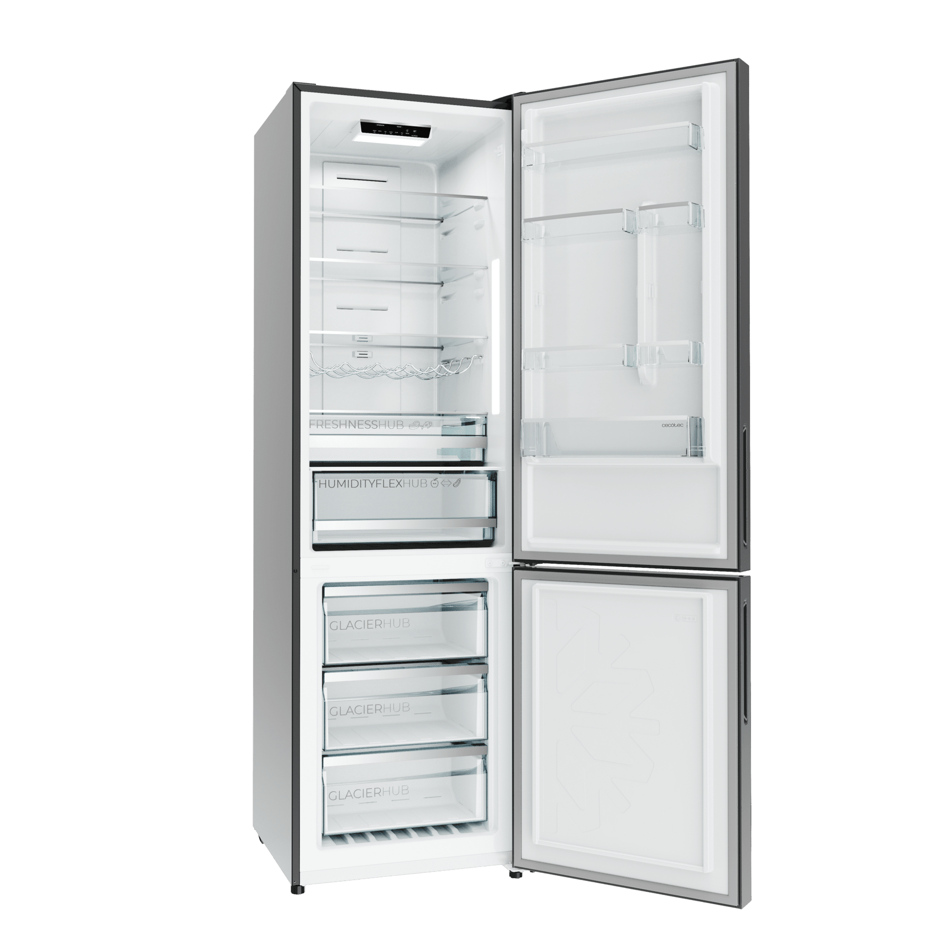 Cecotec Bolero CoolMarket Combi 356i Inox D Frigorífico Combi 356L