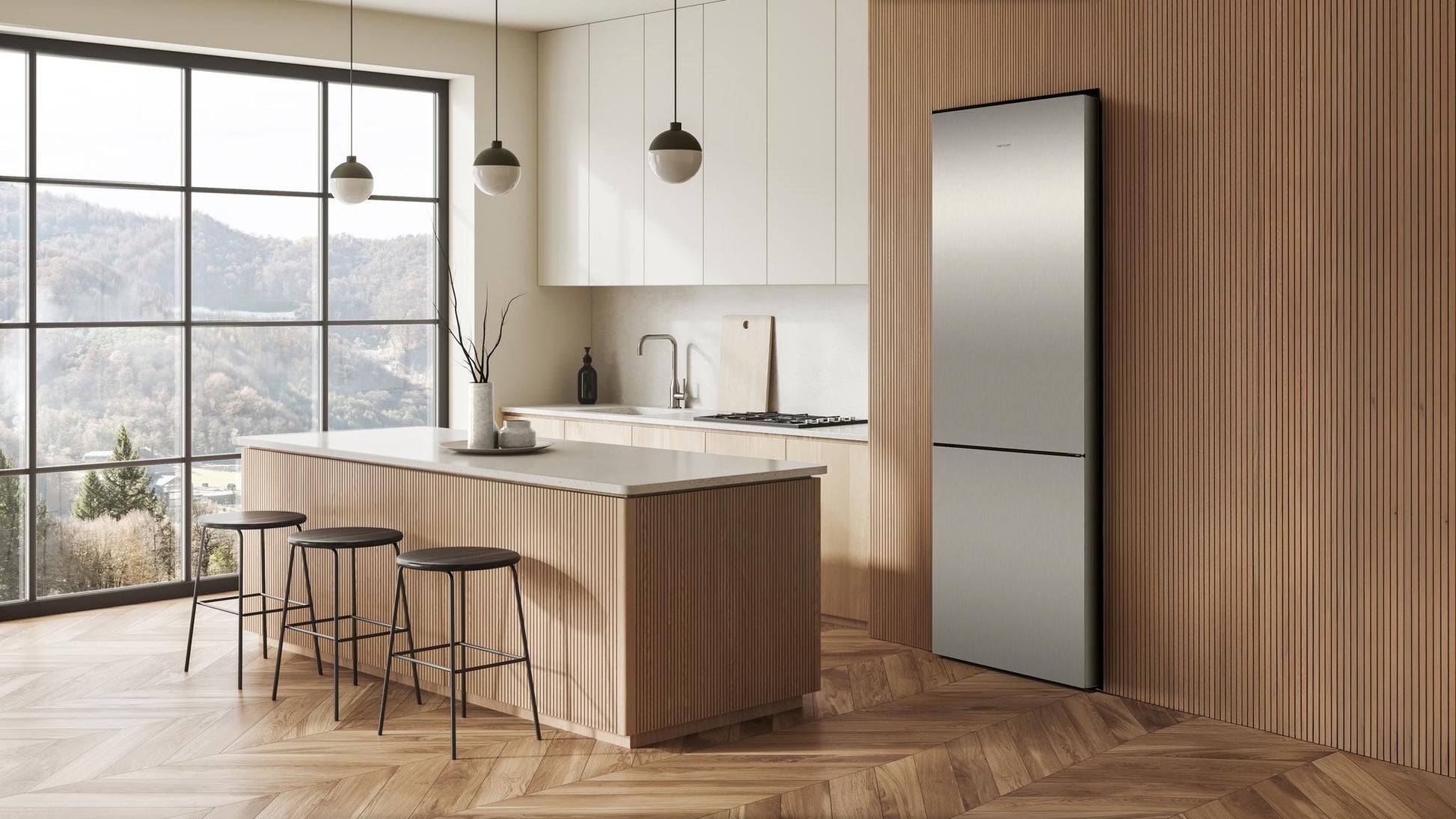 Cecotec CoolMarket 356i Frigorífico Combi Inox