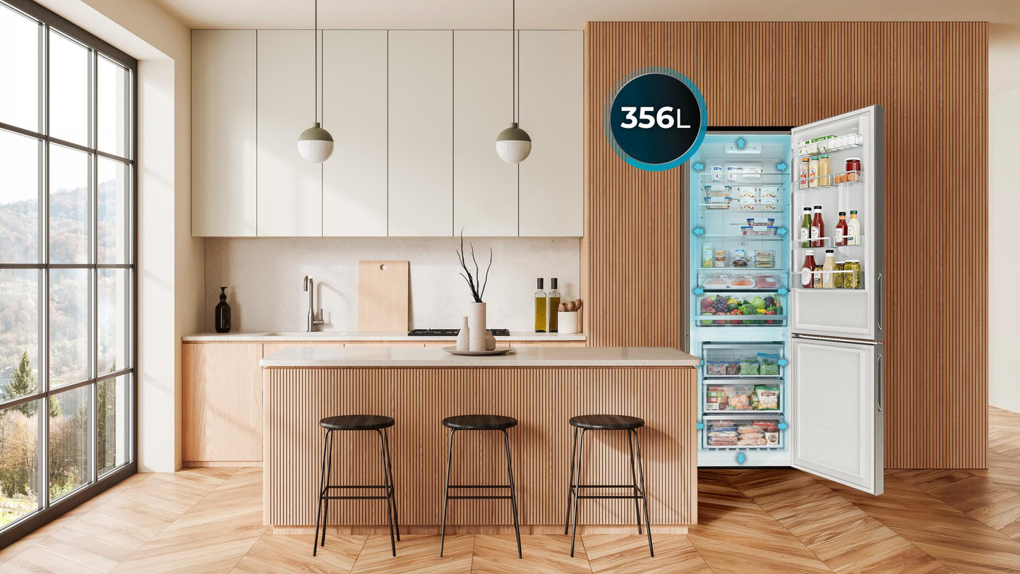 Cecotec CoolMarket 356i Frigorífico Combi Inox