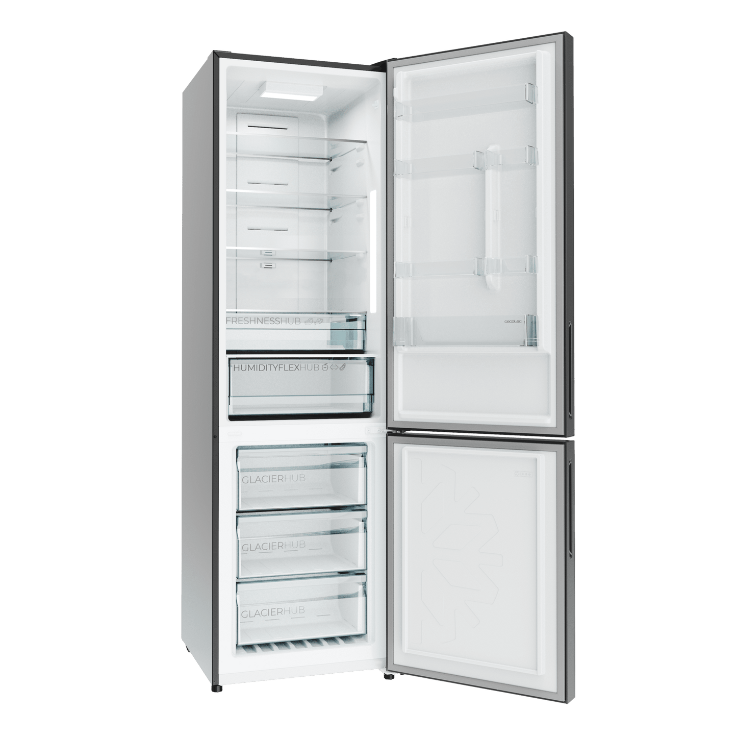 Cecotec CoolMarket 356i Frigorífico Combi Inox