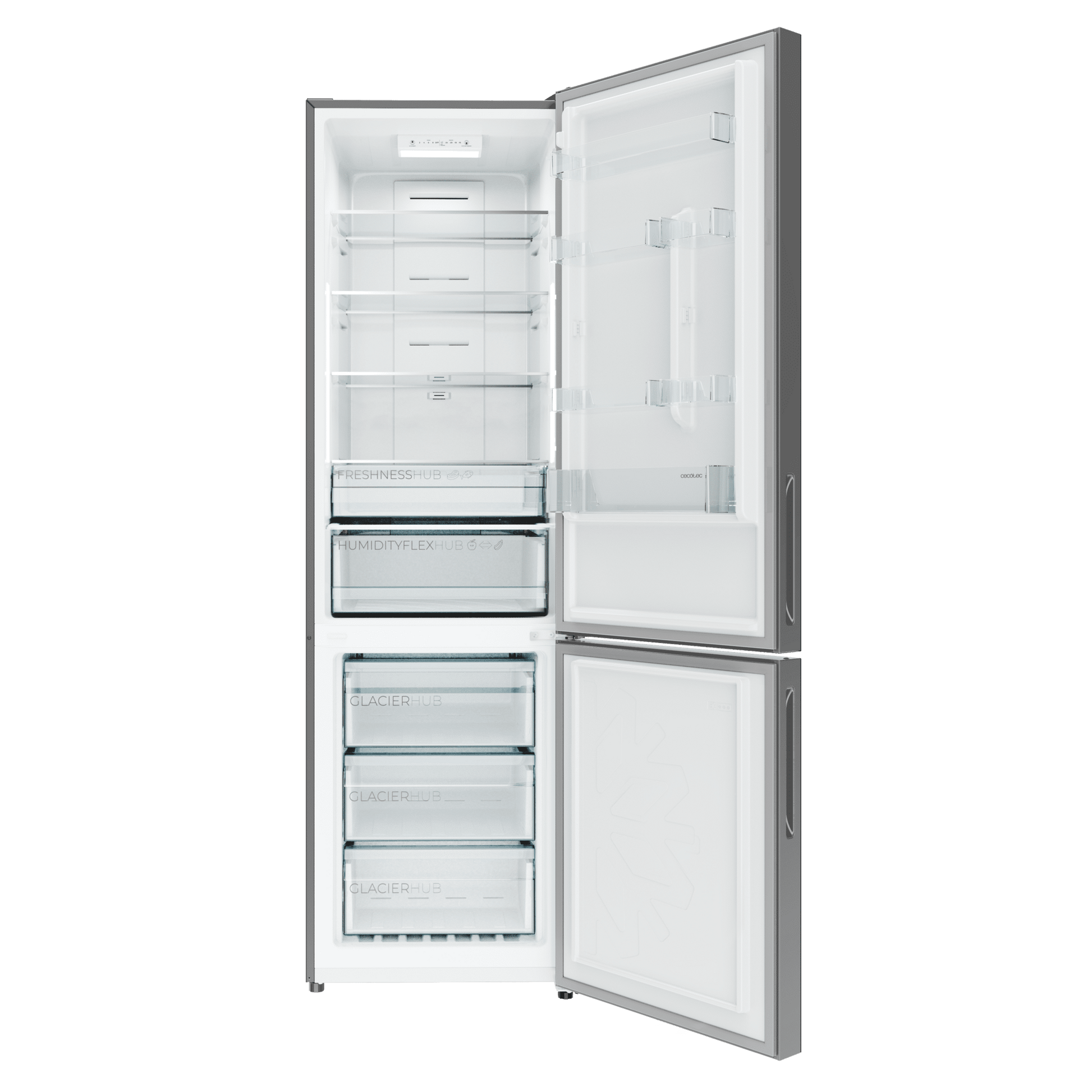 Cecotec CoolMarket 356i Frigorífico Combi Inox