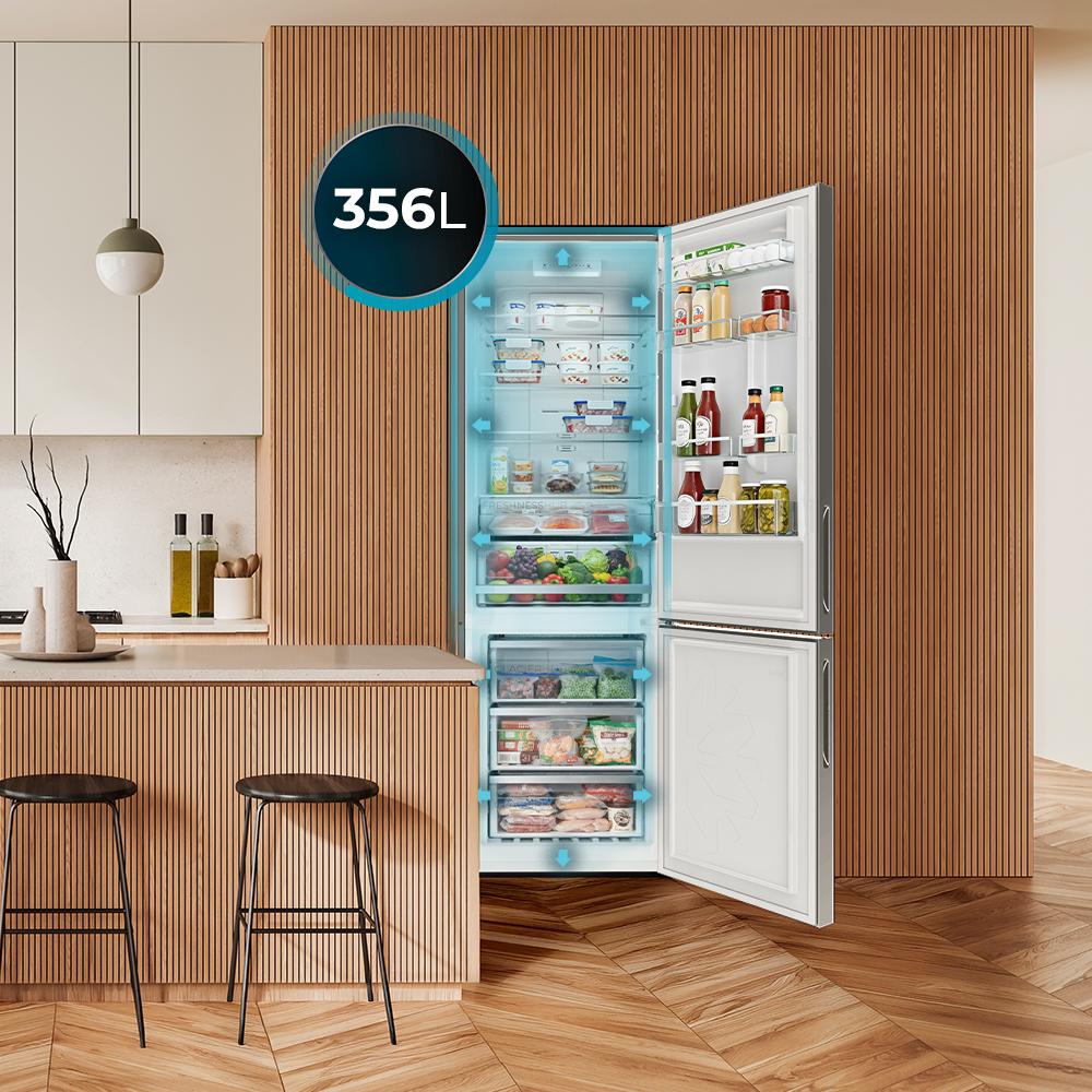 Cecotec CoolMarket 356i Frigorífico Combi Inox