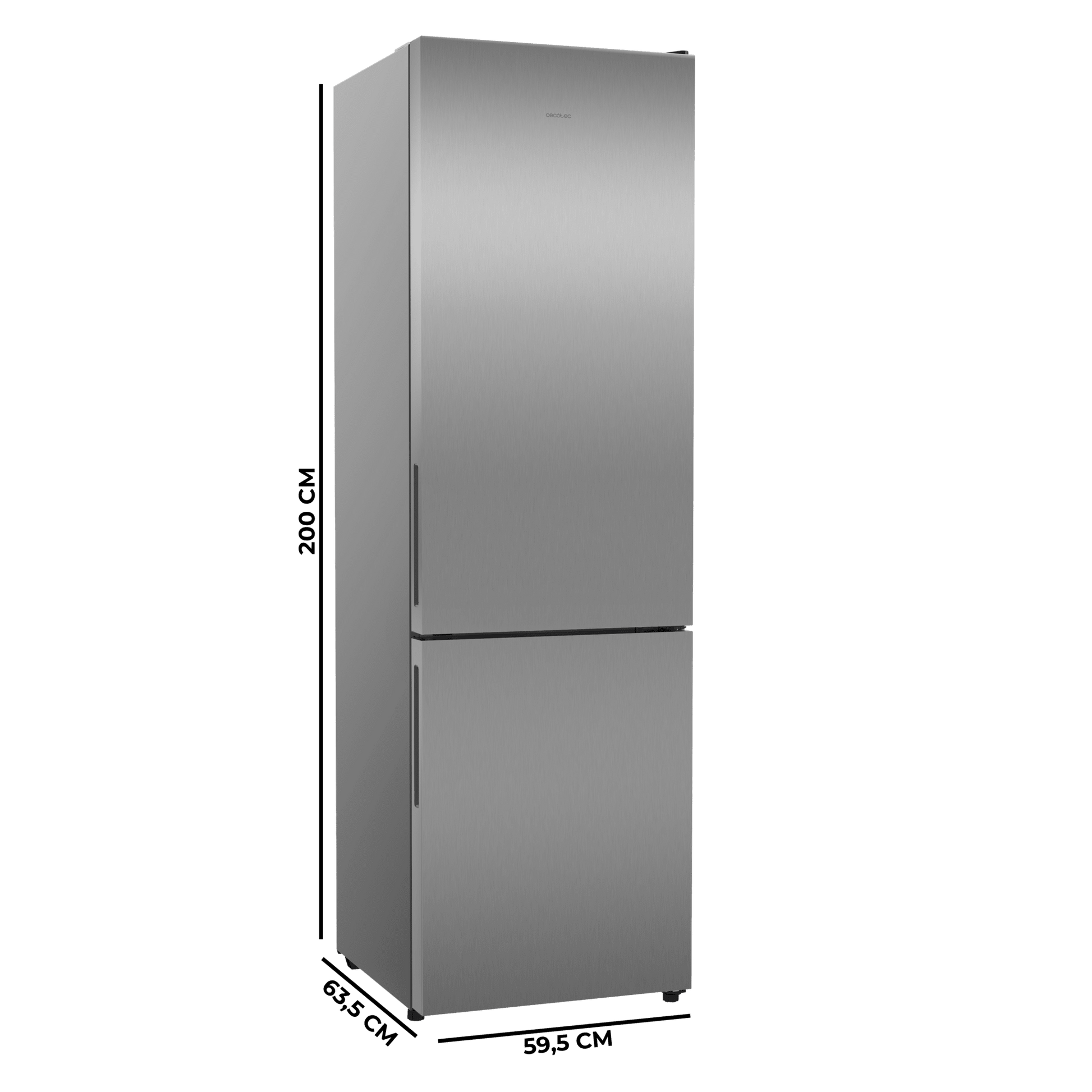 Cecotec CoolMarket 356i Frigorífico Combi Inox