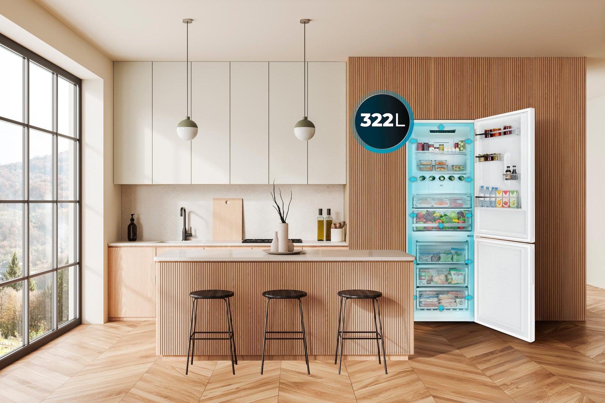 Cecotec Bolero CoolMarket Combi 356i Refrigerador Blanco 356 L