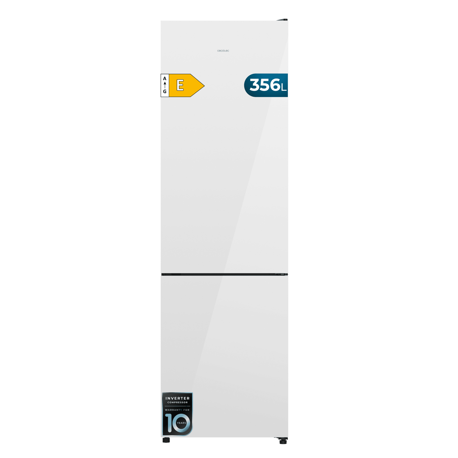 Cecotec Bolero CoolMarket Combi 356i Frigorífico Combi 356L Blanco