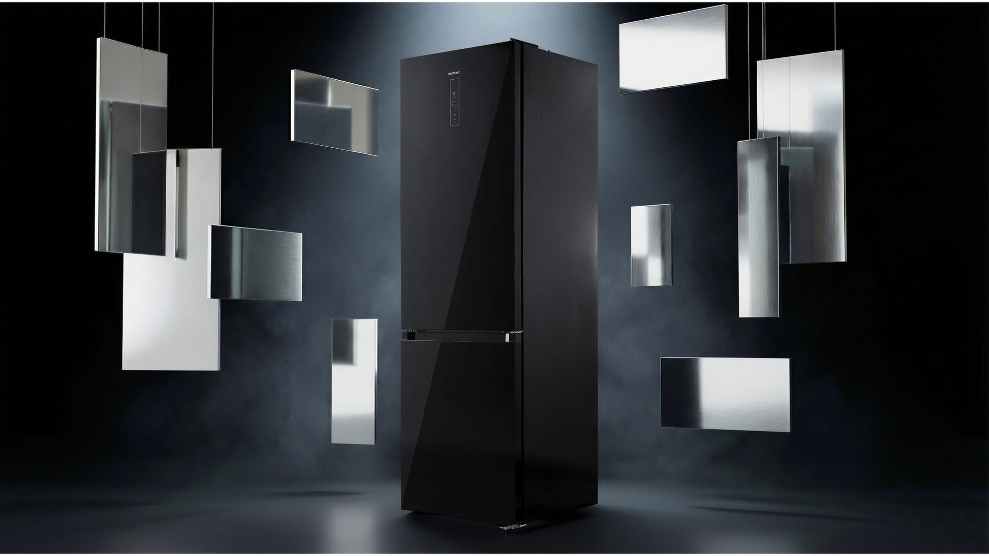 Cecotec Bolero CoolMarket 405 Elite Black Glass D Frigorífico
