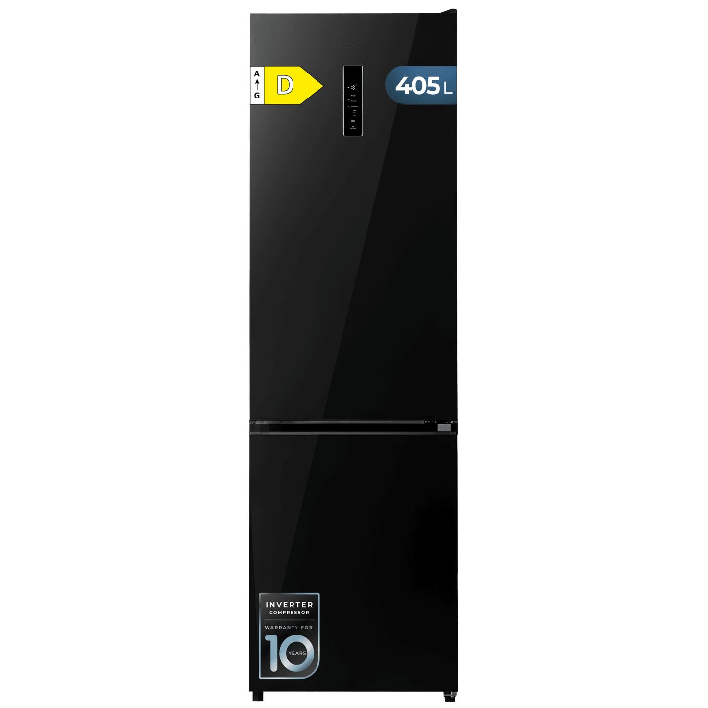Cecotec Bolero CoolMarket 405 Elite Black Glass D Frigorífico
