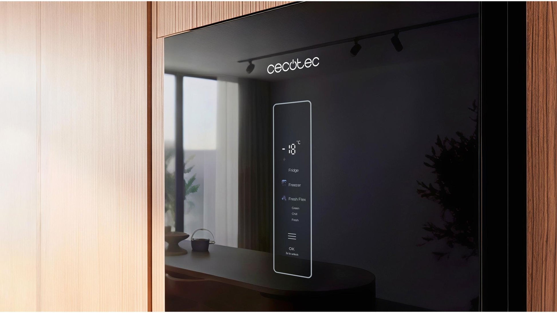 Cecotec Bolero CoolMarket 405 Elite Black Glass D Frigorífico