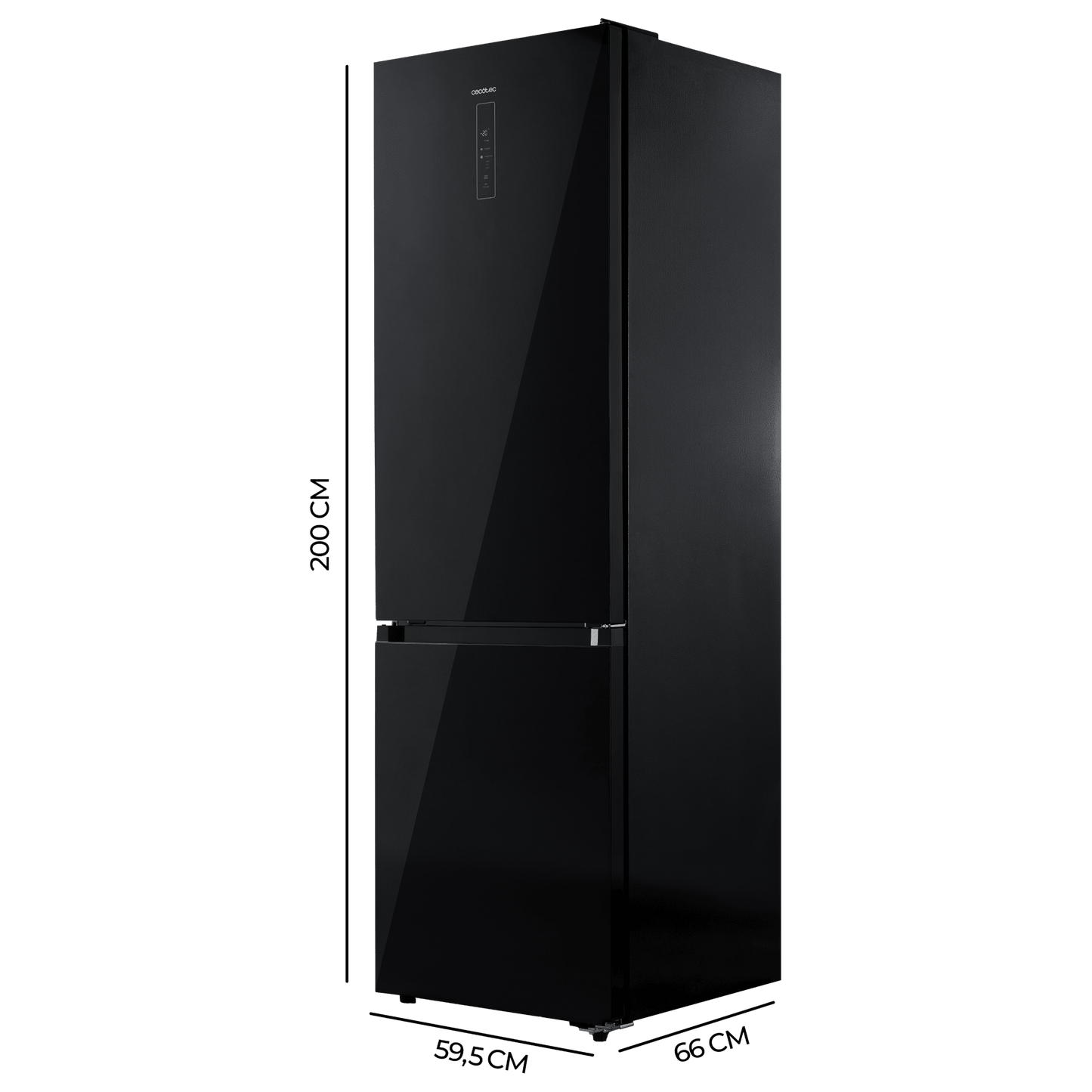 Cecotec Bolero CoolMarket 405 Elite Black Glass D Frigorífico
