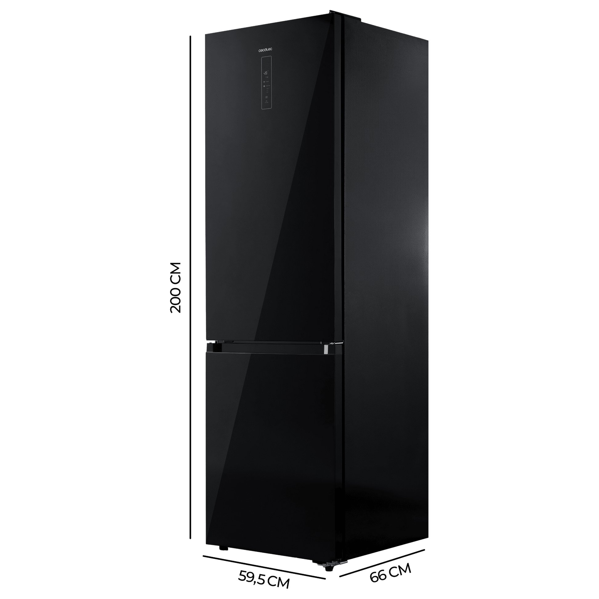 Cecotec Bolero CoolMarket 405 Elite Black Glass D Frigorífico