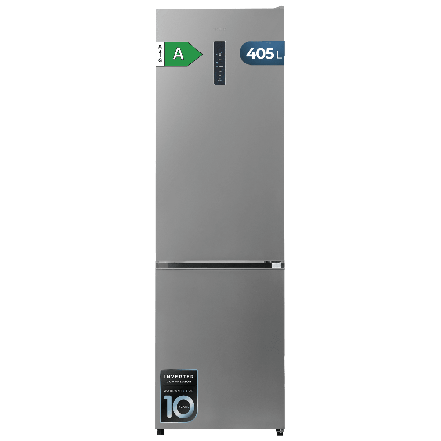 Cecotec Bolero CoolMarket Combi 405 MC Frigorífico Combi Inox A