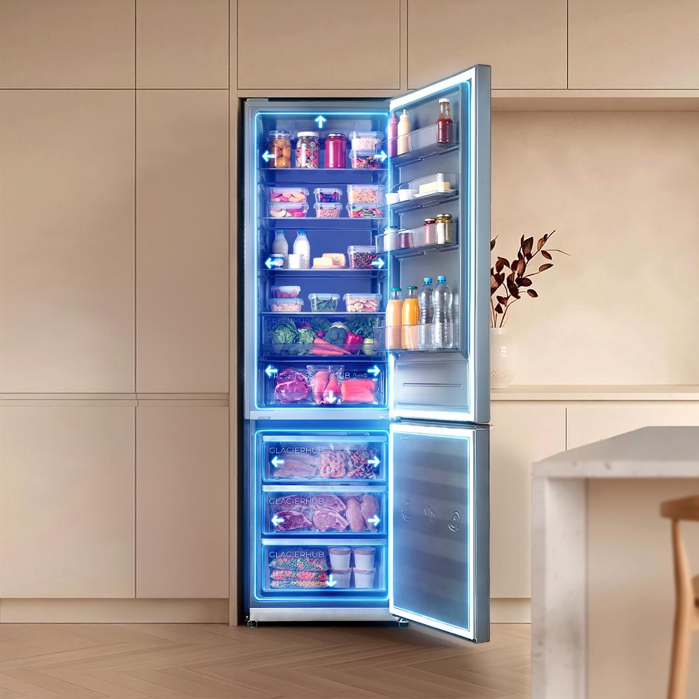 Cecotec Bolero CoolMarket Combi 405 MC Frigorífico Combi Inox A