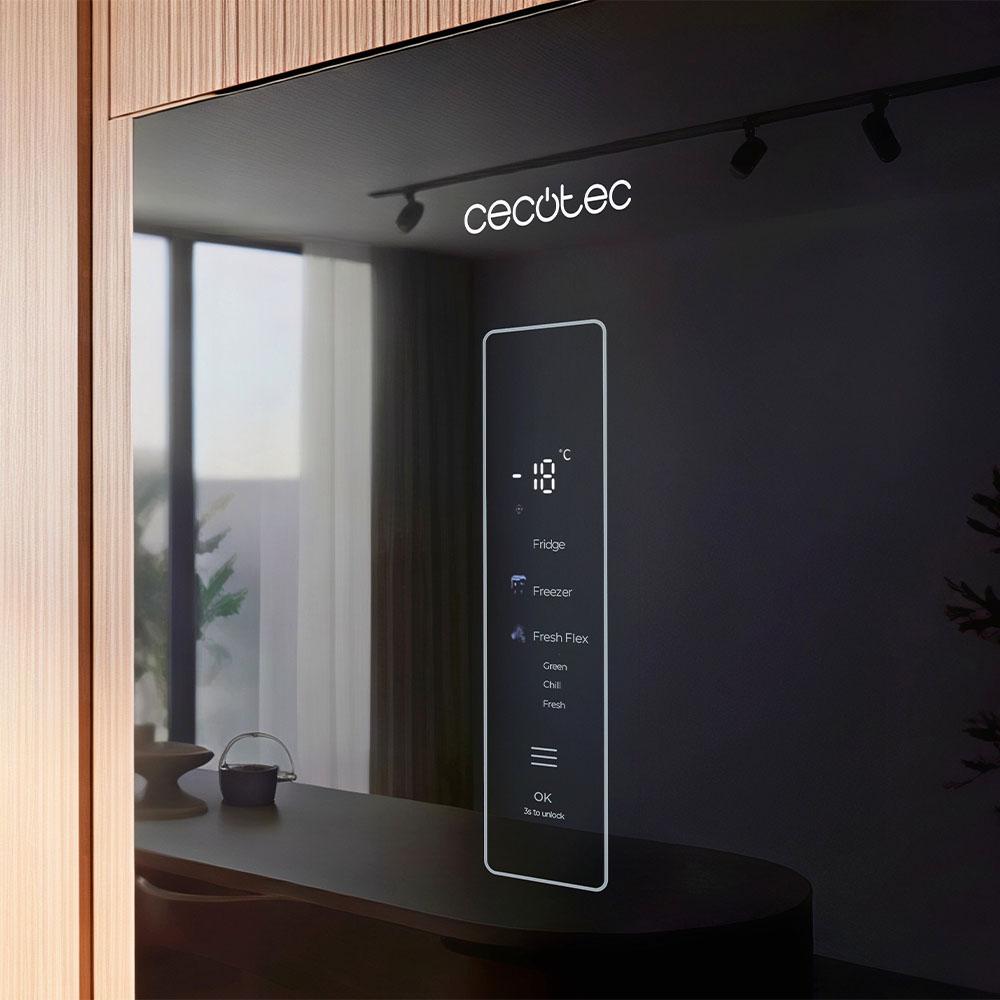Cecotec Bolero CoolMarket 405 WL Elite Frigorífico Black Glass A