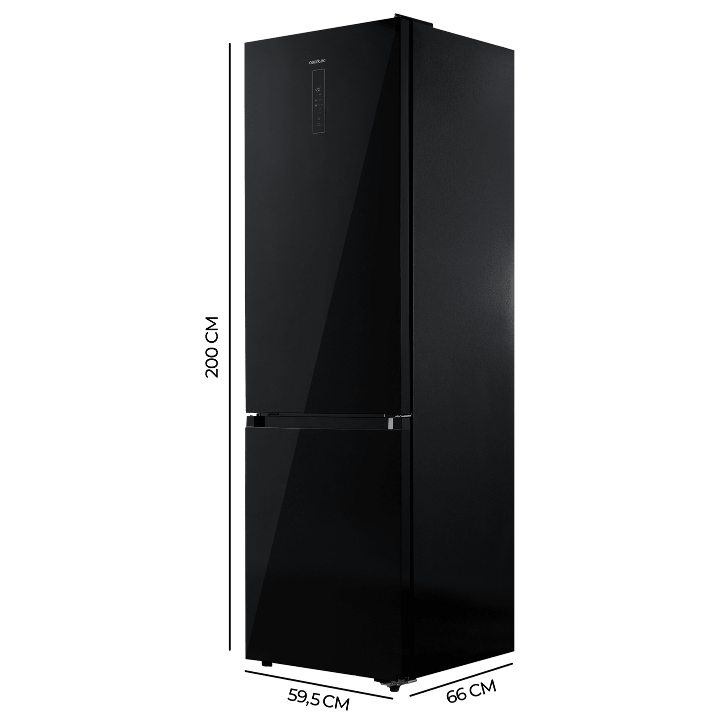 Cecotec Bolero CoolMarket 405 WL Elite Frigorífico Black Glass A
