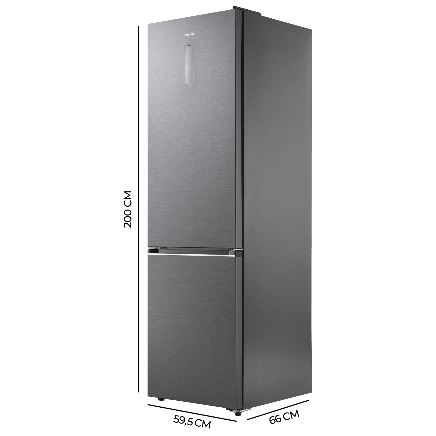 Cecotec Bolero CoolMarket Frigorífico Combi Max Inside 405L Black Peach