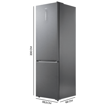 Cecotec Bolero CoolMarket Frigorífico Combi Max Inside 405L Black Peach