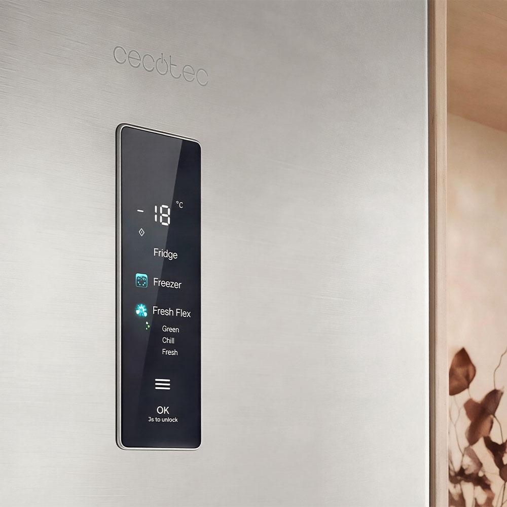 Cecotec Bolero CoolMarket Frigorífico Combi Inox 405 L