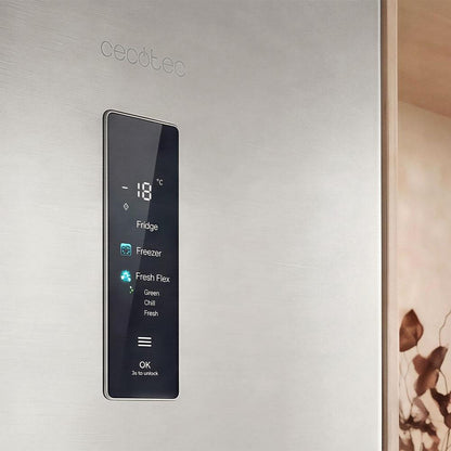 Cecotec Bolero CoolMarket Frigorífico Combi Inox 405 L