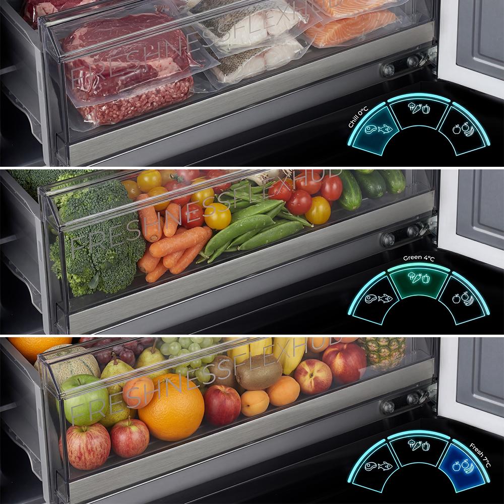 Cecotec Bolero CoolMarket Frigorífico Combi Inox 405 L