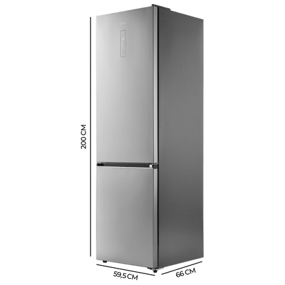 Cecotec Bolero CoolMarket Frigorífico Combi Inox 405 L