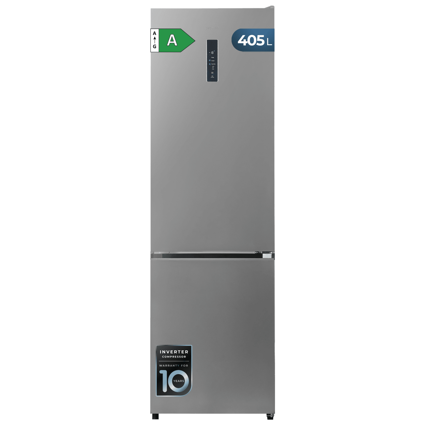 Cecotec Bolero CoolMarket Frigorífico Combi Inox 405 L
