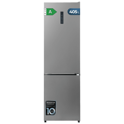 Cecotec Bolero CoolMarket Frigorífico Combi Inox 405 L