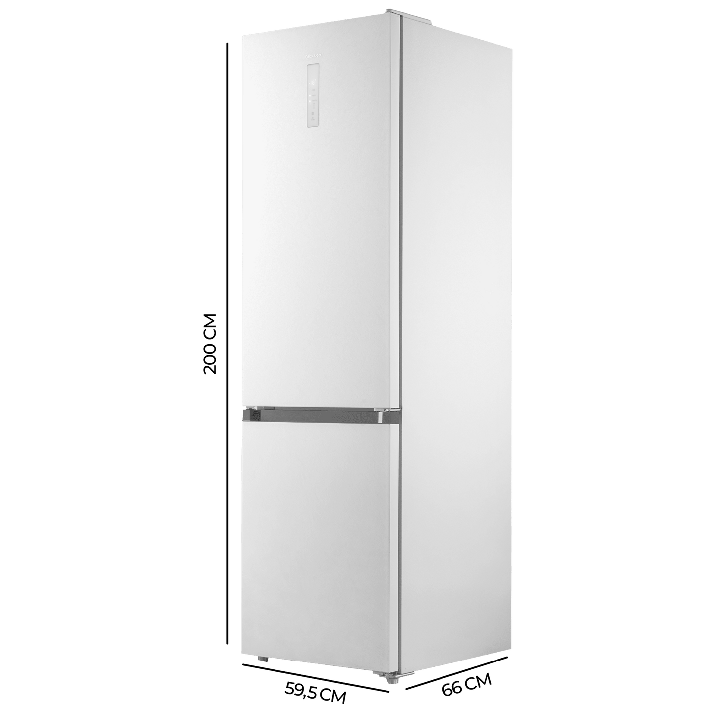 Cecotec Bolero CoolMarket 405 WL Elite Frigorífico Lunar Stone Blanco