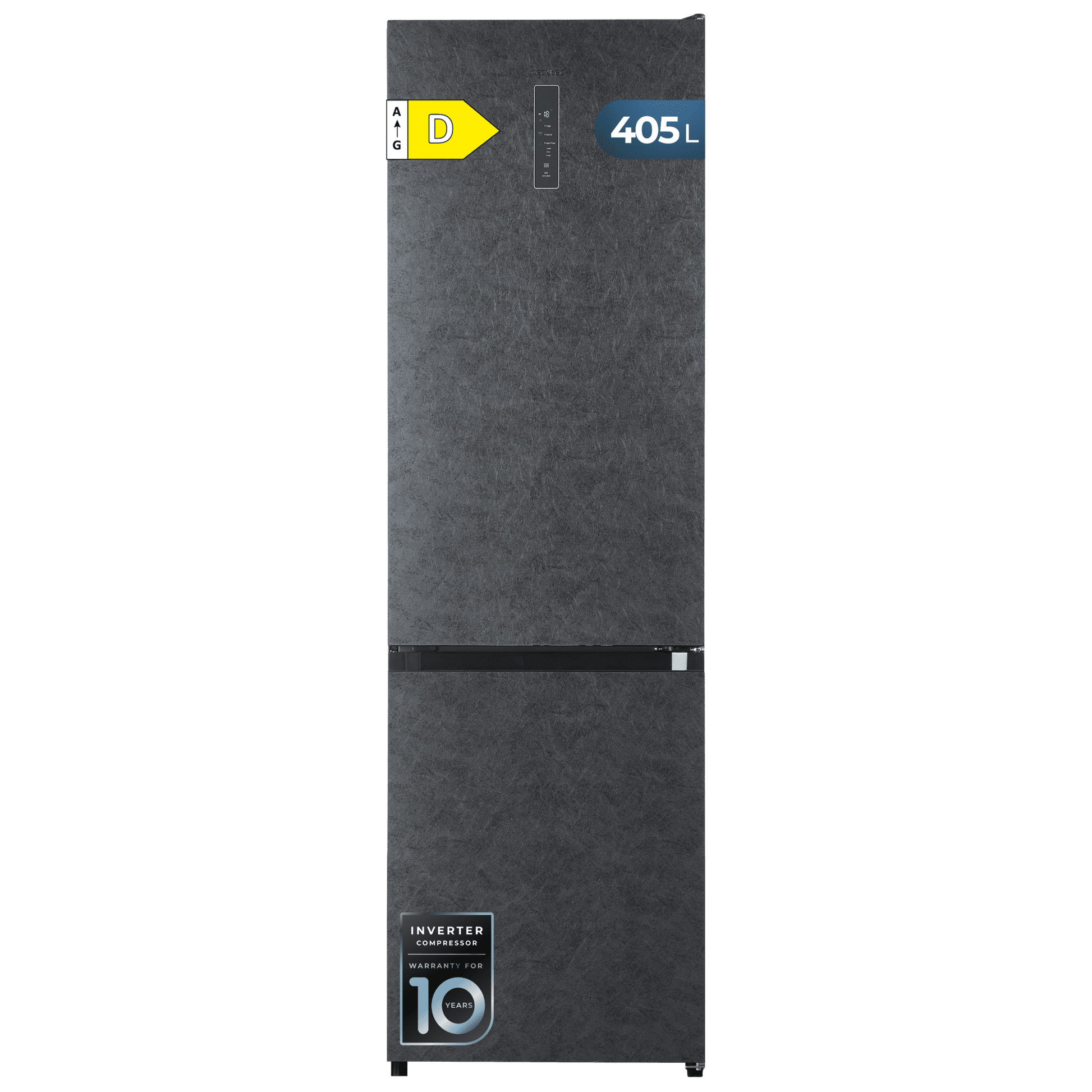 Cecotec Bolero CoolMarket Combi 405 WL Elite Onyx Stone Frigorífico