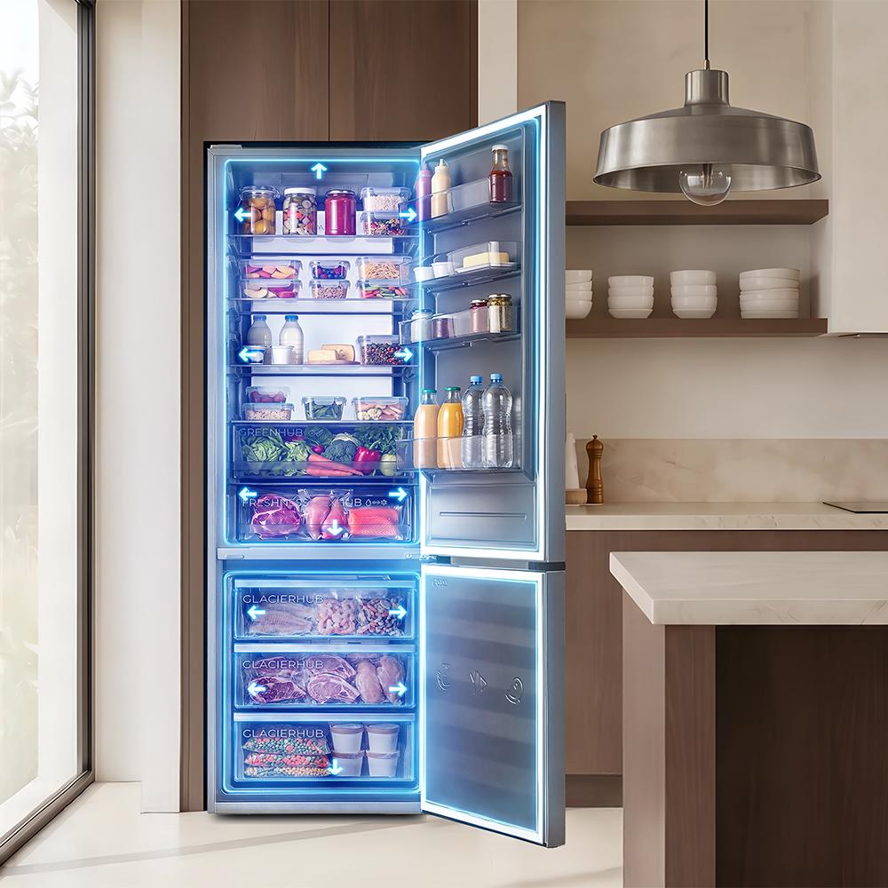 Cecotec Bolero CoolMarket Combi 405 WL Silex Stone Frigorífico 405L