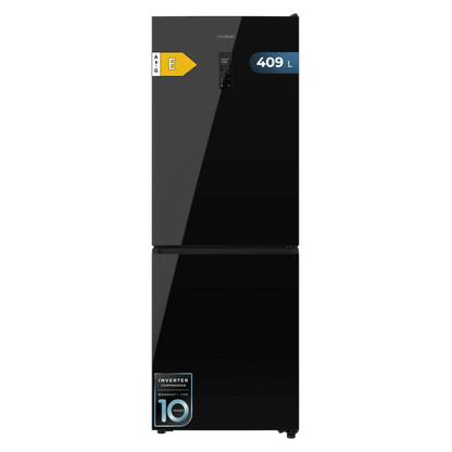 Cecotec Bolero CoolMarket Combi 409L Frigorífico Negro Cristal