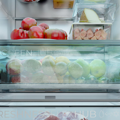 Cecotec Bolero CoolMarket Combi 409L Frigorífico Negro Cristal