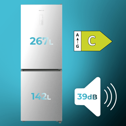 Cecotec Bolero CoolMarket Combi 409 Inox Frigorífico Combi