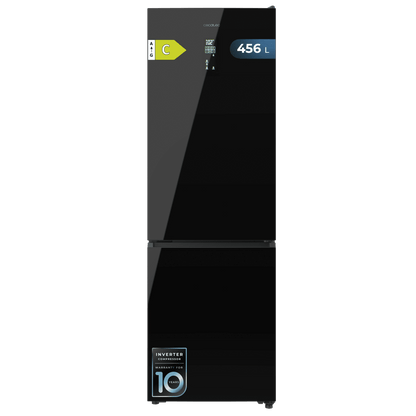 Cecotec Bolero CoolMarket 456 L Frigorífico Black Glass Max Inside