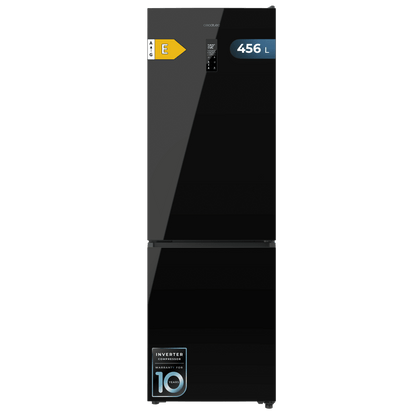 Cecotec Bolero CoolMarket 456 Frigorífico Combi Cristal Negro