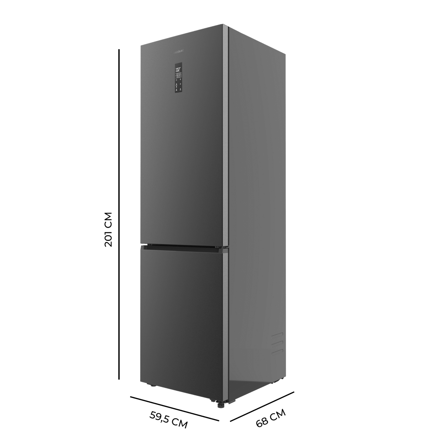 Cecotec Bolero CoolMarket Combi 456 Dark C Frigorífico Combi