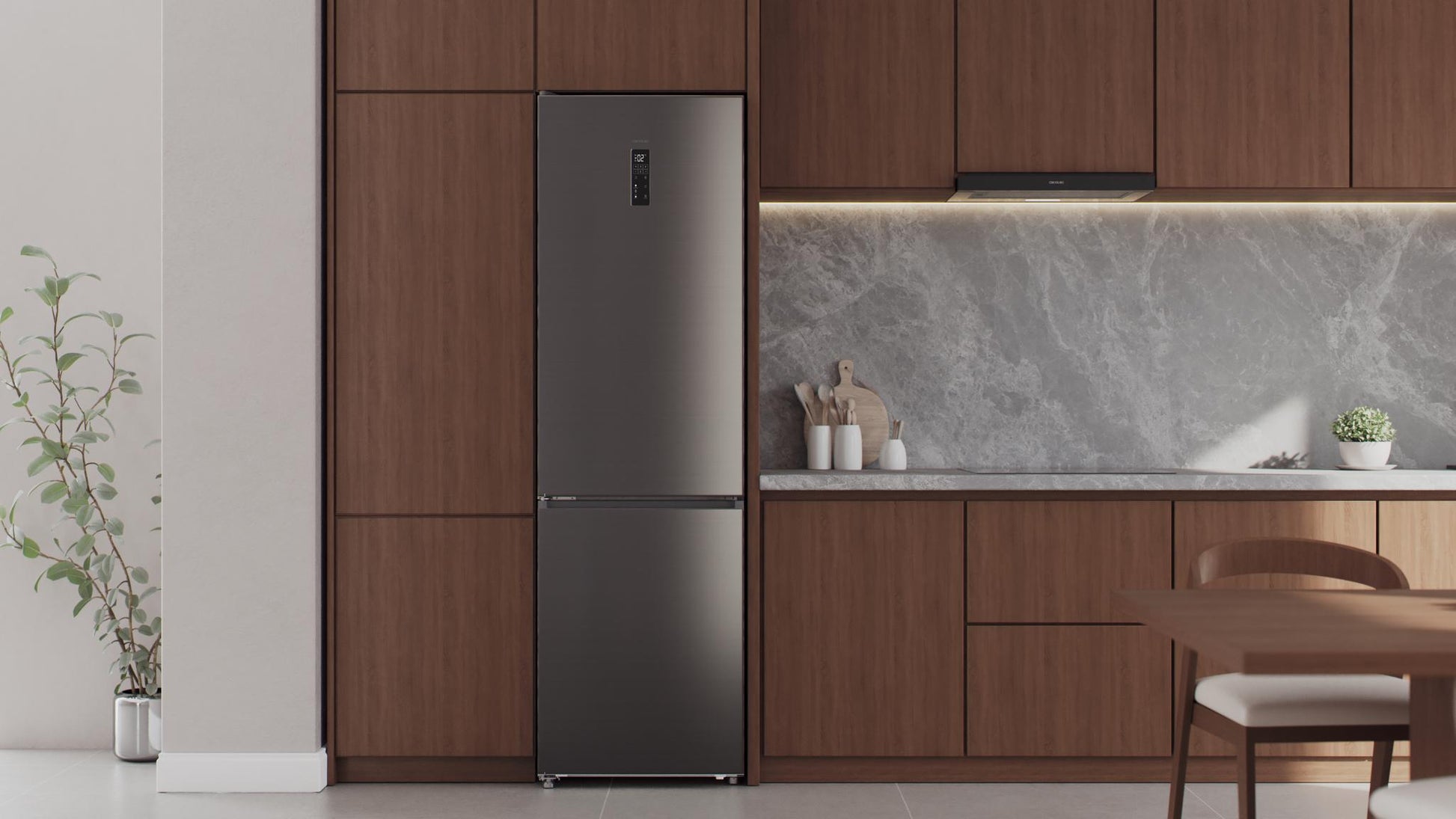 Cecotec Bolero CoolMarket Combi 456 Dark E Frigorífico Combi 456L