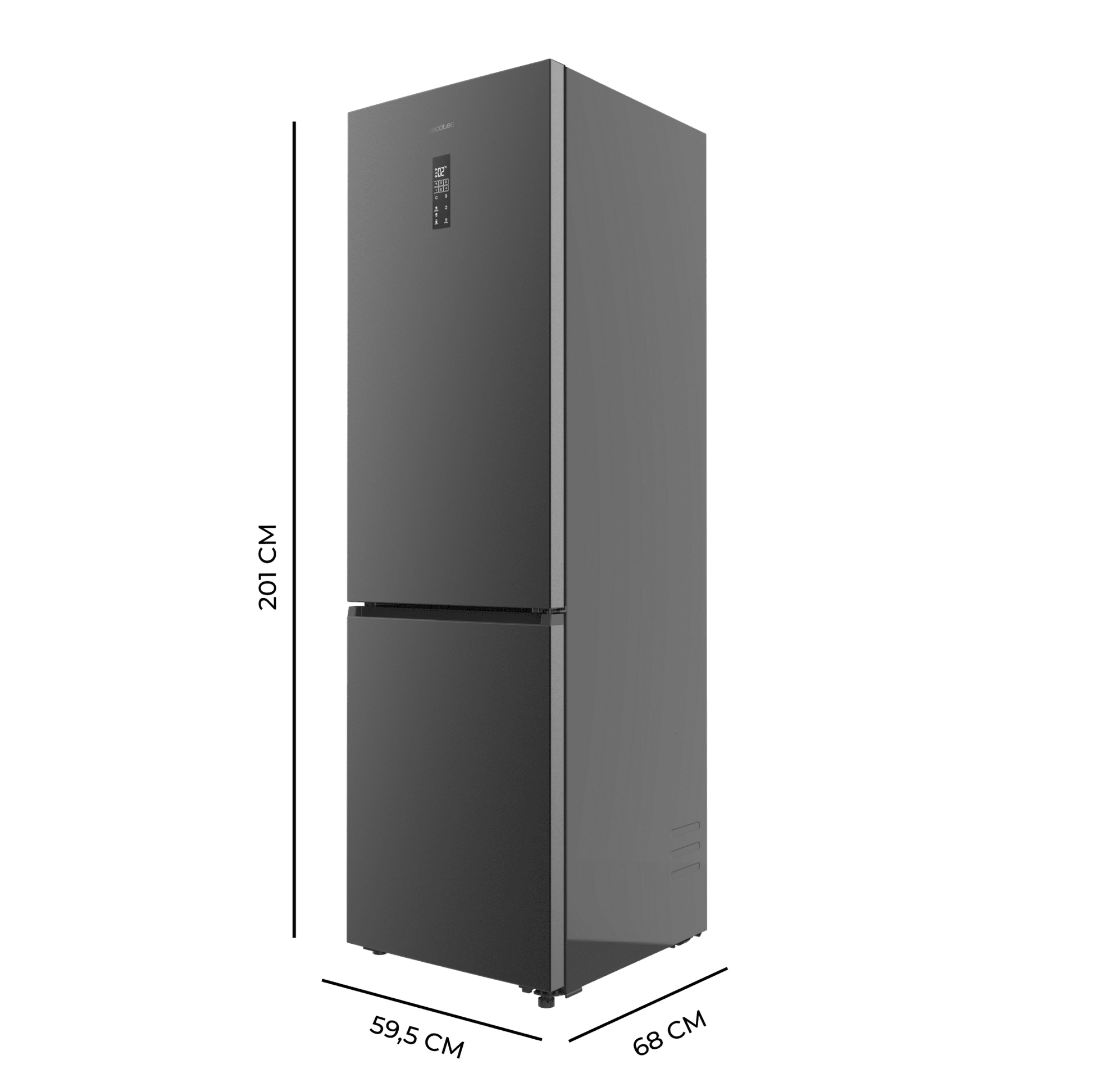 Cecotec Bolero CoolMarket Combi 456 Dark E Frigorífico Combi 456L