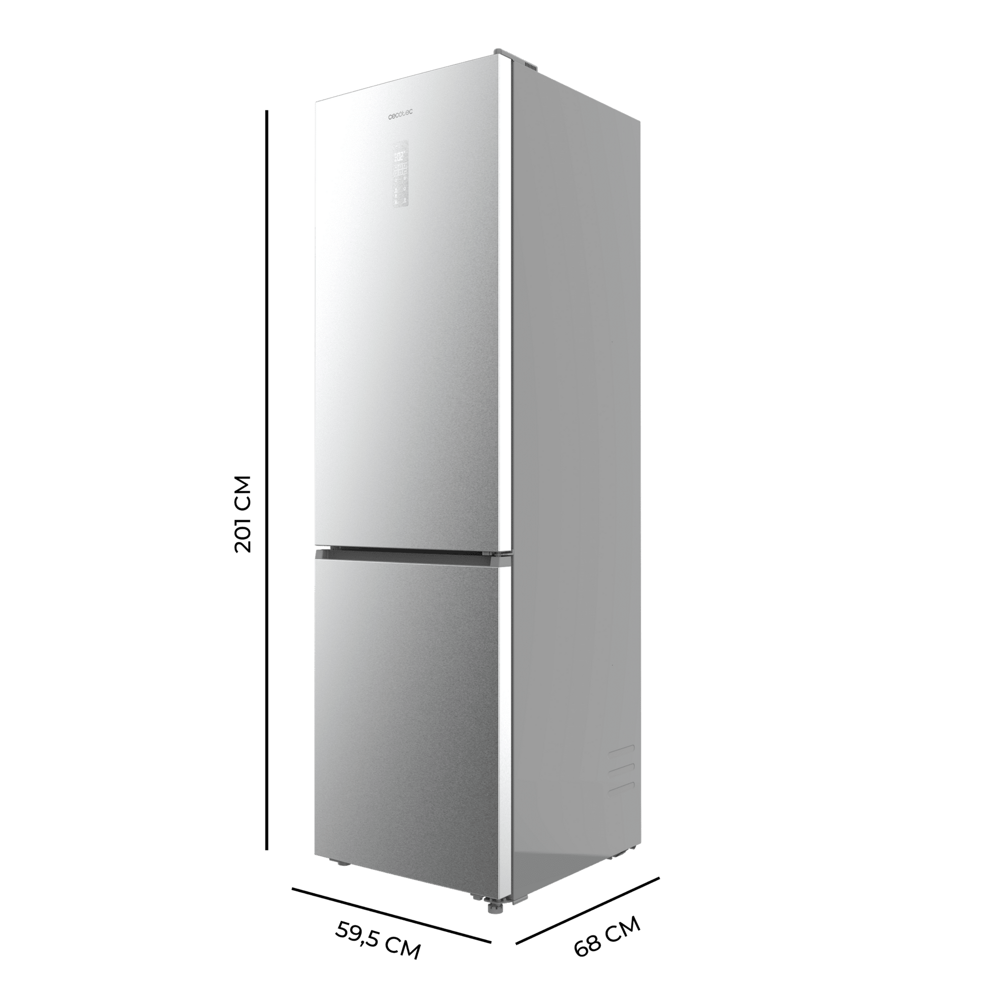 Cecotec Bolero CoolMarket 456 Inox C Frigorífico Combi 456 L